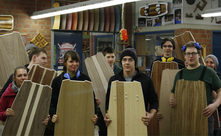 Furnierte Kiteboards