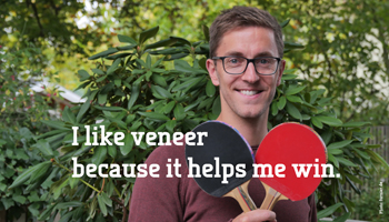 veneer table tennis racket